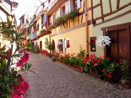Balade à Eguisheim, un village d'alsace - les ruelles